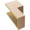 Ekena Millwork 8"W x 8"D x 16"H Wide Chapel Hill Rough Cedar Woodgrain TimberThane Corbel, Primed Tan CORUR08X08X16CHPRCPR - alternate 3